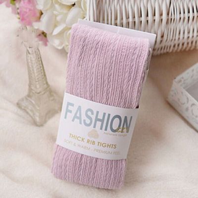 Yarn Knitted Footed Tights Warm Pantyhose Winter Stretch Stockings  Women